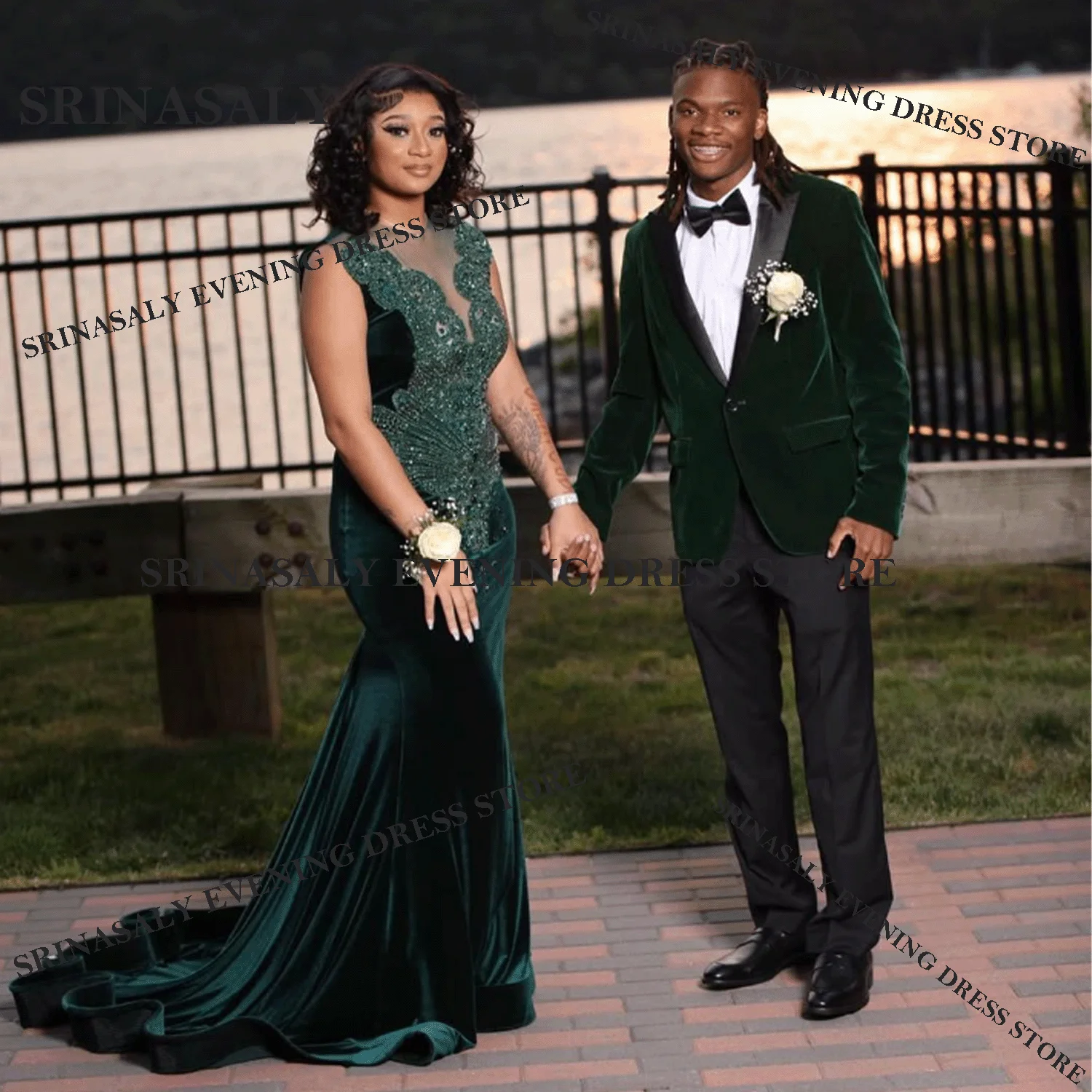 

Customized Long Mermaid Prom Dresses For Girls Crystal Beading Evening Gown Robe Diamond Formal Exquisite2025 vestidos de gala