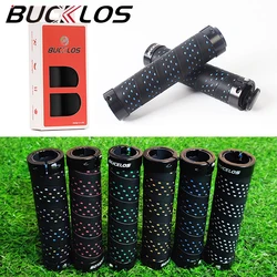 BUCKLOS Bicycle Grips Bike Handlebar Grips Non-slip Aluminum Double Lock Bicycle Handles MTB Cuffs Mountain Bike Grips