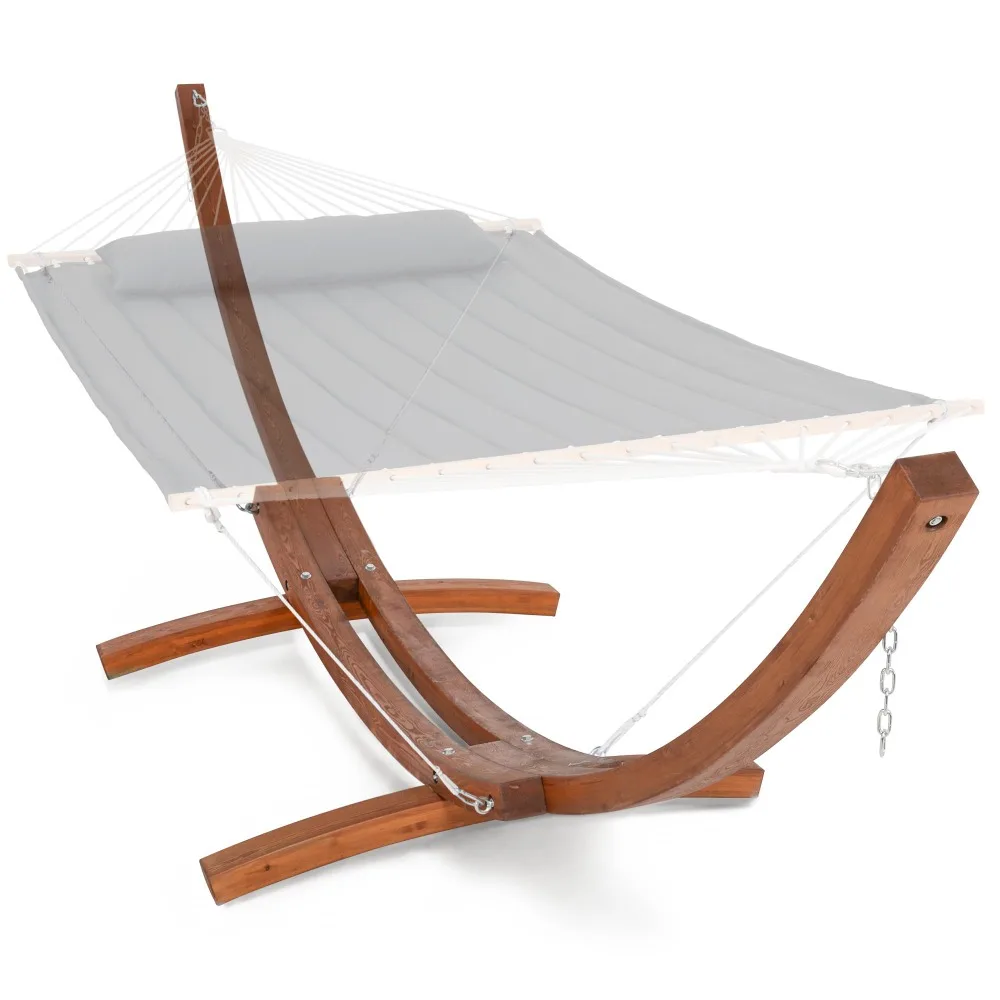13.5 ft Wooden Hammock Stand Only, 475 lbs Capacity