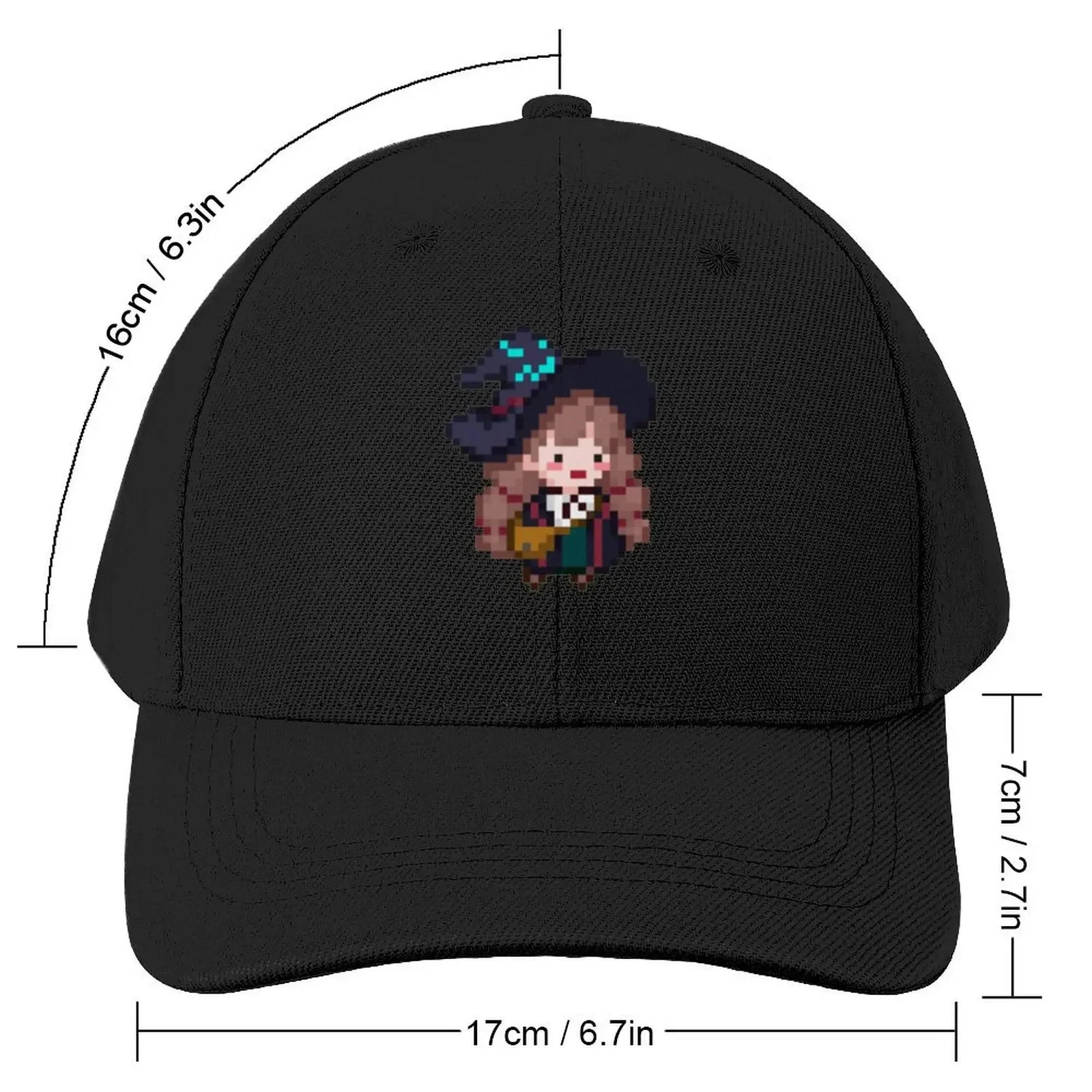 Little Witch in the Woods Pixel EllieCap Baseball Cap Visor Trucker Cap fashionable Women Men's