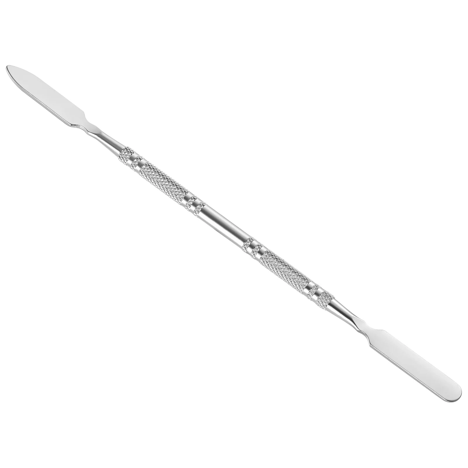 แท่งผสมเครื่องสำอางสแตนเลสสีเงินทนทานเครื่องมือผสมที่ใช้งานได้ยาวนานสำหรับรองพื้นคอนซีลเลอร์เม็ดสีอายแชโดว์