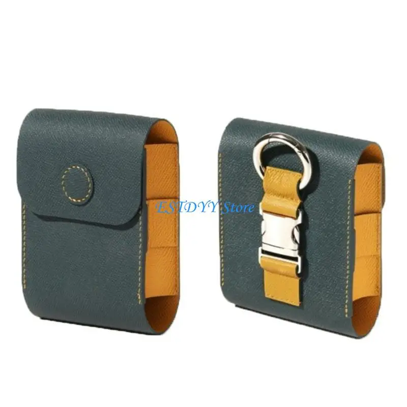 

G6DE PU Leather Golf Ball Storage Rangefinder Holder Gift for Men Women