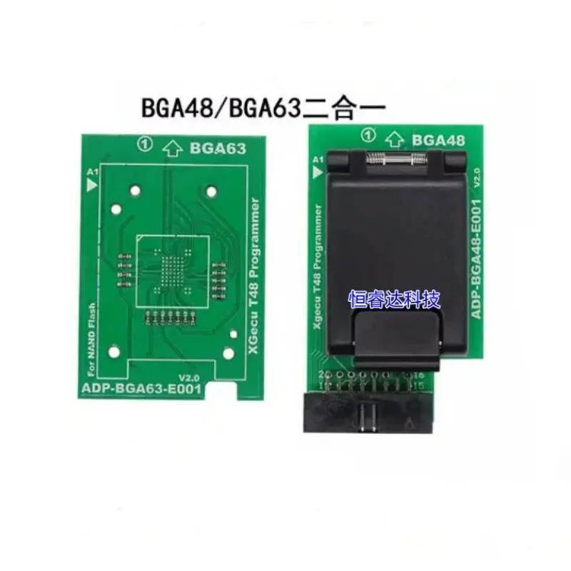 Programming tool specific BGA48/BGA63 adapter read/write programming seat dual in one