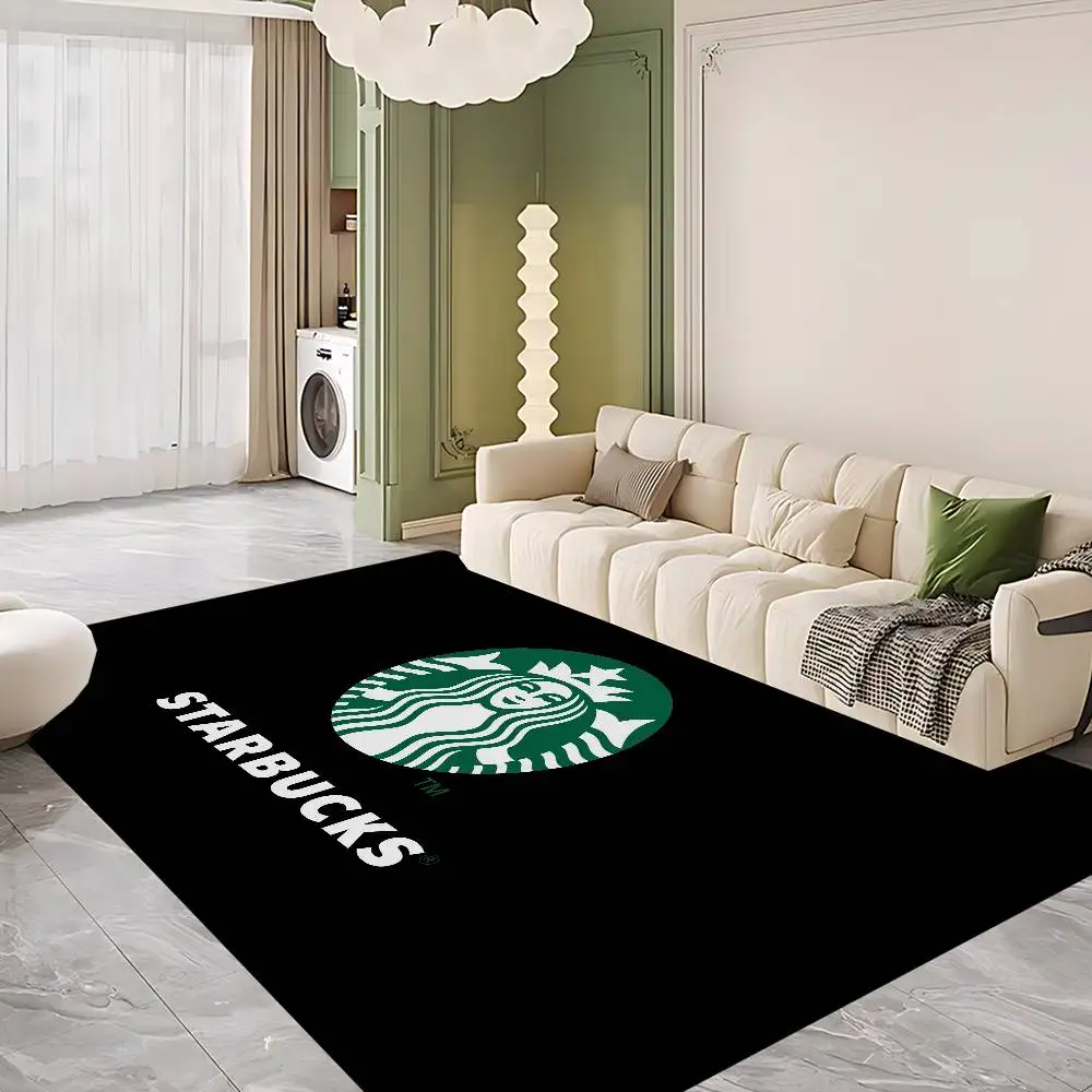 Cool S-Starbucks LOGO Bathroom Mat Anti-slip Absorb Water Long Strip Cushion Bedroon Mat Welcome Doormat