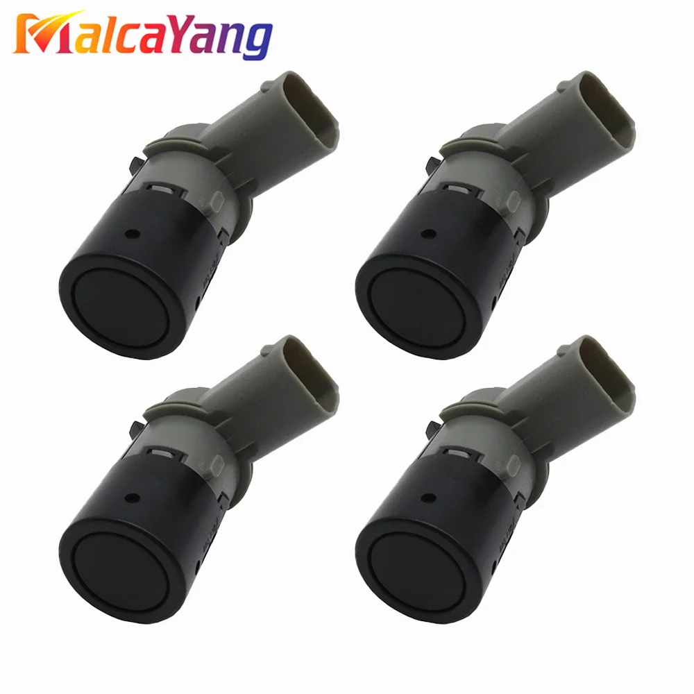 4pcs 8200049264 New PDC Parking Sensor For Renault Citroen Peugeot Saab 9-5 7701062074 Black