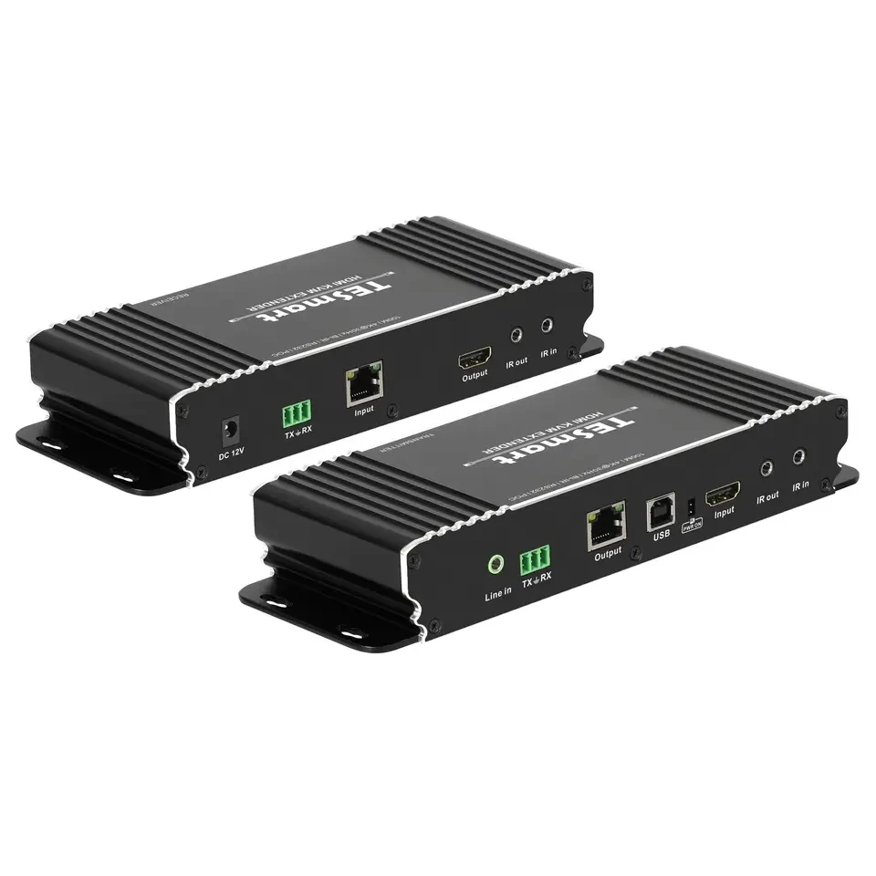 

TESmart HDMI Devices Video Transmitter Cat5e6 HDusb KVM IR Extender with EDID pass through 2560*144060Hz HDMI KVM Extender