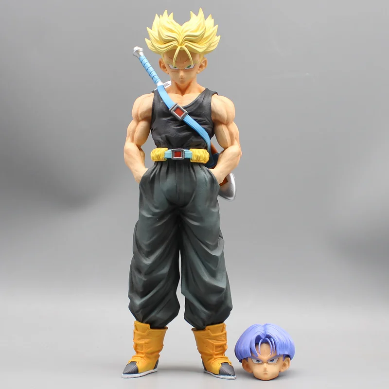 Boneca Dragon Ball de duas cabeçadas, Cenas Anime Circundantes, Boneca de Ação Artesanal, Estátua Modelo, Guerreiro Infinito Z, Tranx, 26cm