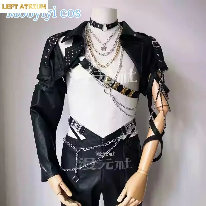 

Newly Sylus Cosplay Costume Halloween Christmas Comic Game Love and Deepspace Costume Customized Black or White Men handsome