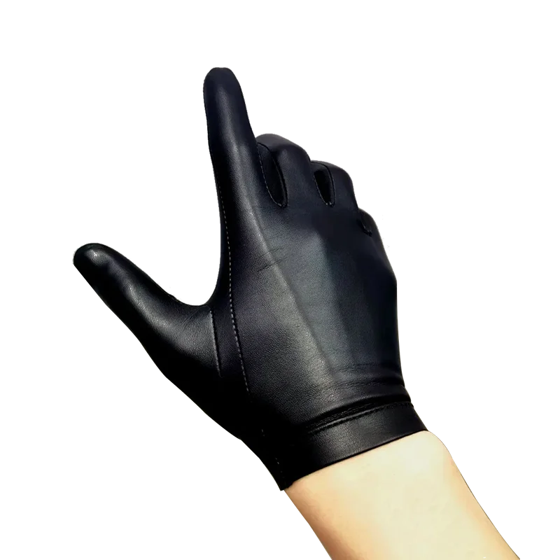Highshine Luxury Men's Thin Soft Leather Gloves Touch Screen Compatible Tightfit Winter Warm Driving Gloves Elegant Fashion