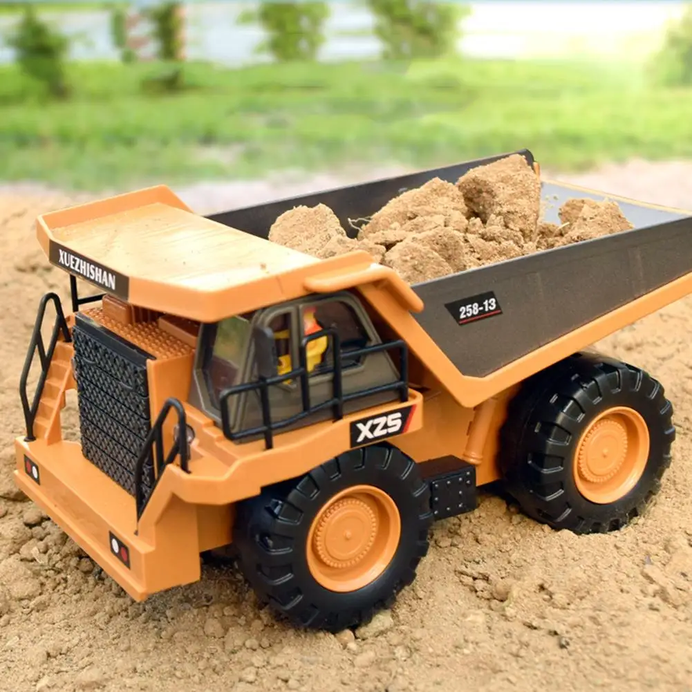 Remote Control Engineering Vehicle Model Dump Truck Excavator Bulldozer Crane Rc Car Toys For Boys Birthday Gifts