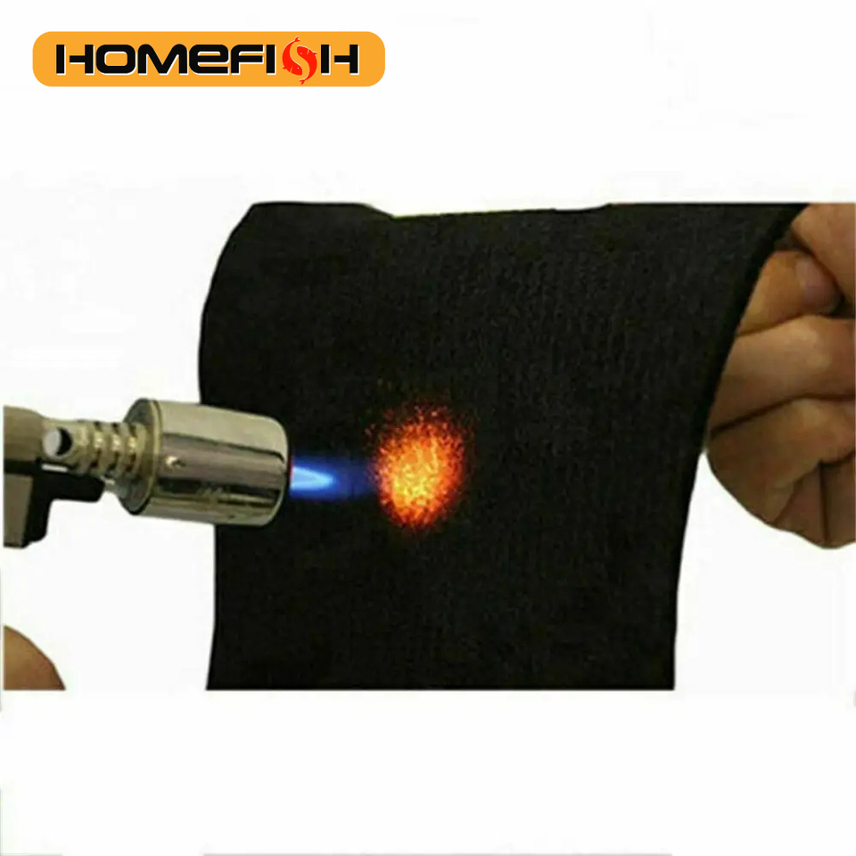 Fire blanket Graphite Felt Black Welding Protective Blanket Torch Shield Pack Protective Sheet High Temp 300200mm Durable