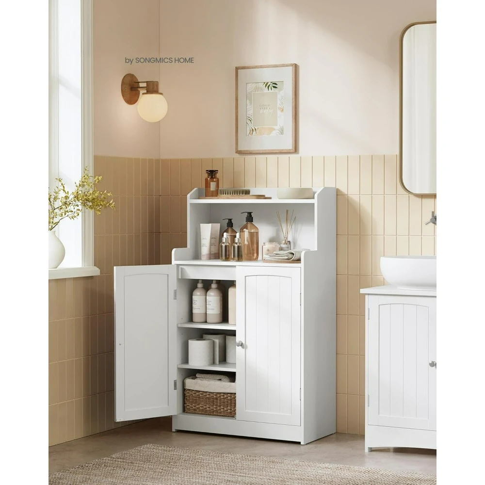 

Bathroom cabinet.Bathroom Storage Cabinet, Bathroom Floor Cabinet with 2 Doors, 2 Adjustable Shelves, 11.8 x 23.6 x 39.4 Inches