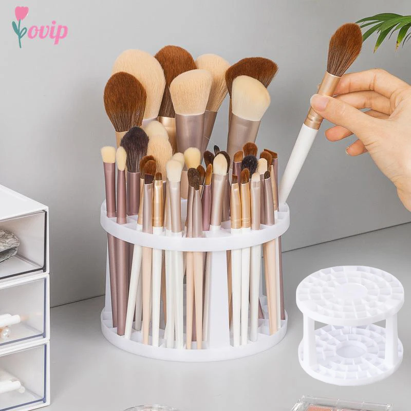 1PCS Multifunction Makeup Brushe Storage Large-Capacity Cosmetic Brush Holder Air-Dry Stand Rack Lightweight And Easy To Install