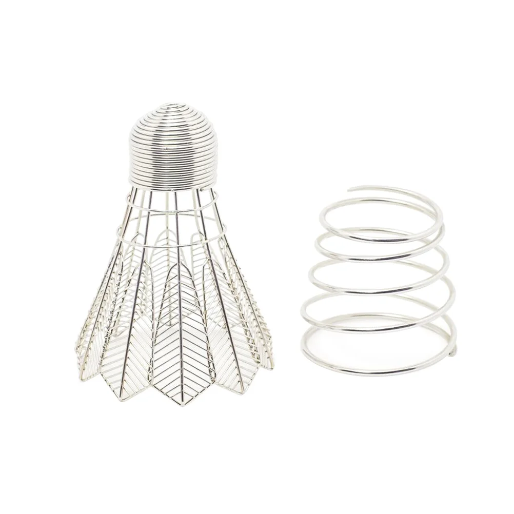 

1Pcs Metal Badminton Shaped Pen Holder Long Lasting Wear Scratch Resistant Desk Organizer Stationery Decor School