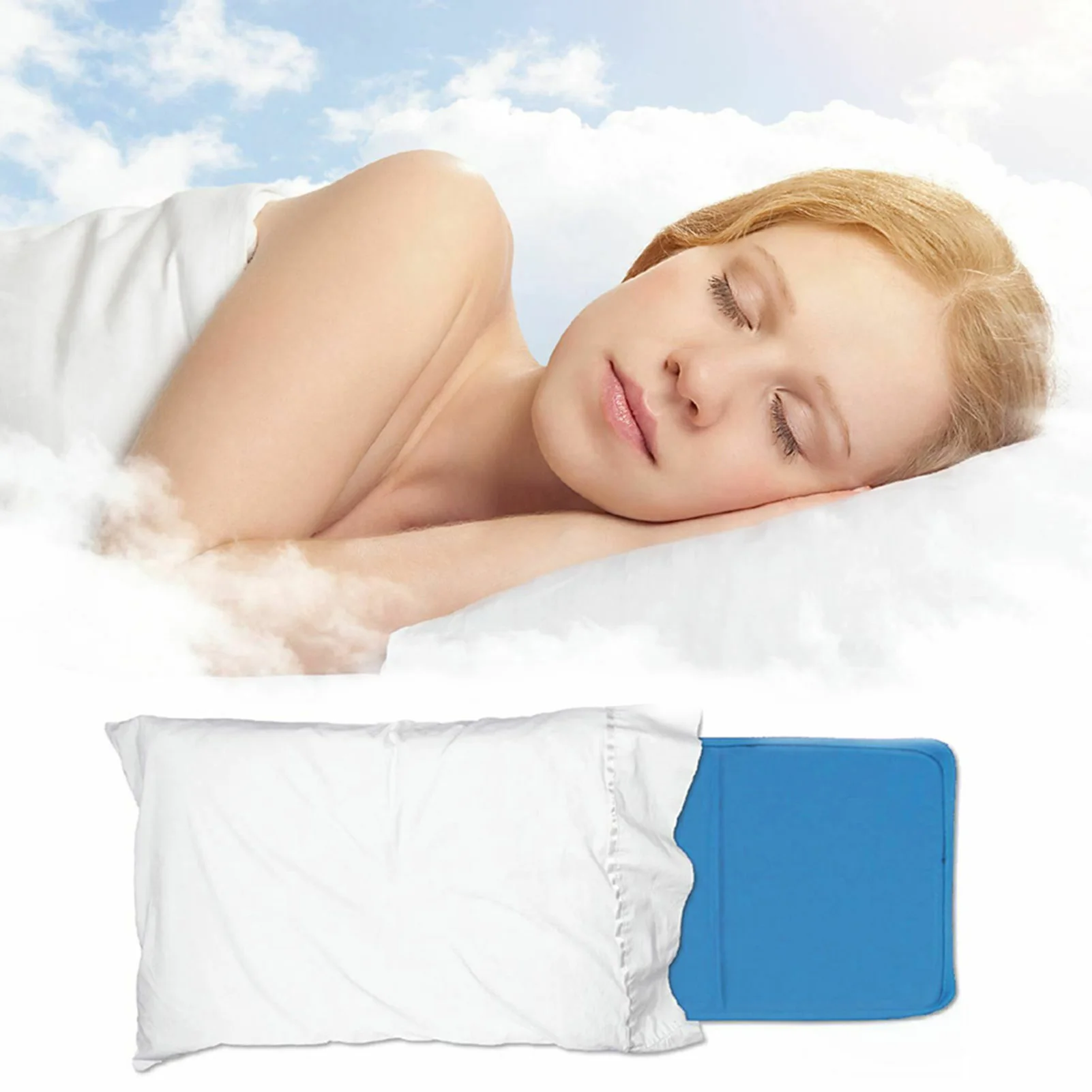 Soothing Cool Comfort Pillow Provide Cooling Experience Summer Pillows for Family Friend Neighbor Gift DIN889