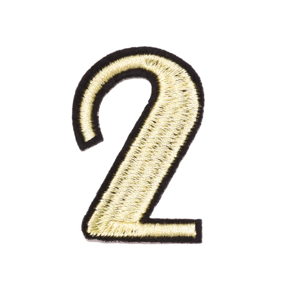 

9 Pcs Numbers Shaped Fabric Appliques DIY Patches Modern Style Decorative Clothing Bright Colors Special Patterns Versatile