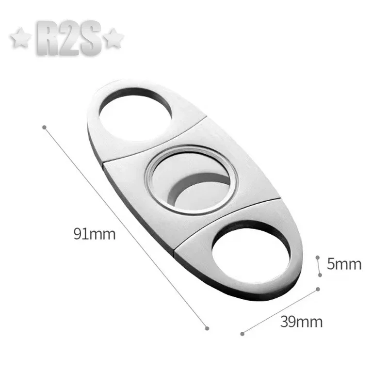 Luxury Cigar Cutter Stainless Steel Metal Classic Cutter Guillotine Cigar Scissors Gift Puncher Cutting Knife Cigar Accessory