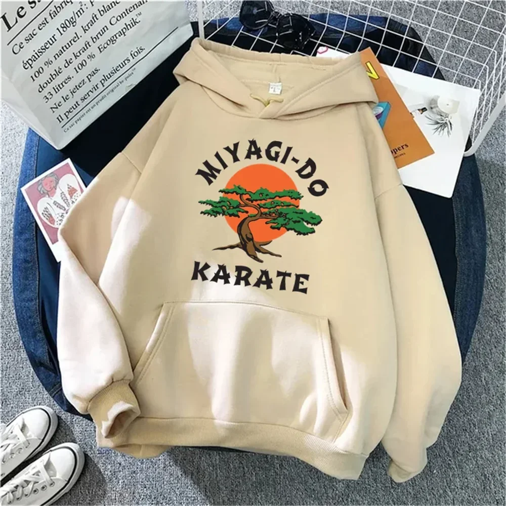 Casual Fleece Sweatshirts  Sportwear Female Sweatshirt Warm Clothes Polyester  Sexy Miyagi Do Karate Inspired Women Hoody