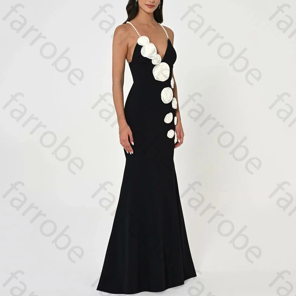 فساتين سهرة بحزام سباغيتي على شكل حرف V بدون أكمام بدون ظهر فستان المشاهير رائع عالي الجودة للحفلات الراقصة حسب الطلب #3