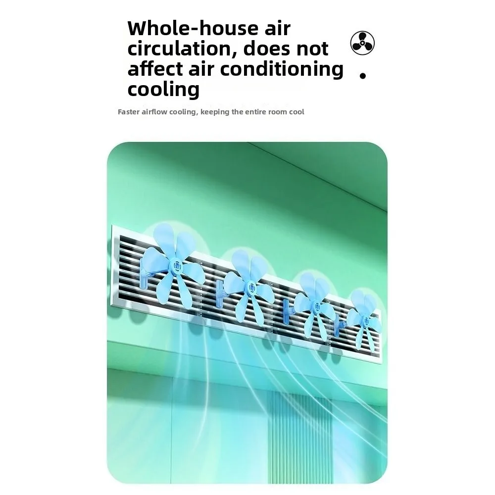 Wall Mounted Air Conditioning Ventilator Anti Direct Blowing Energy Saving Conditioning Guide Fan Windproof Windmill Shaped