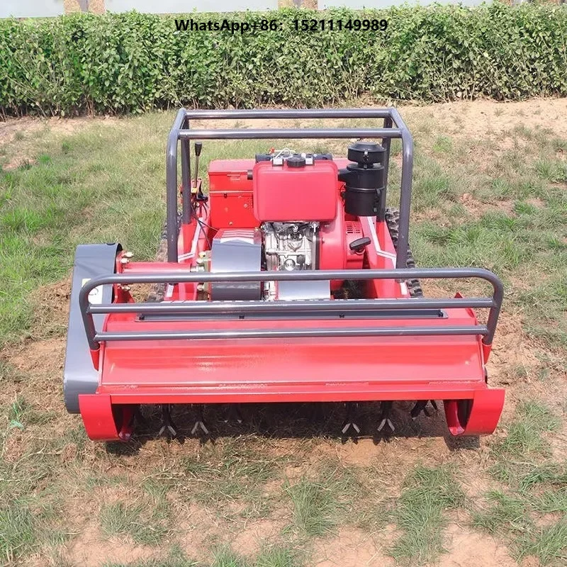High-Efficiency Crawler Grass Shredder Lawn Mower for Farms Landscaping Municipal