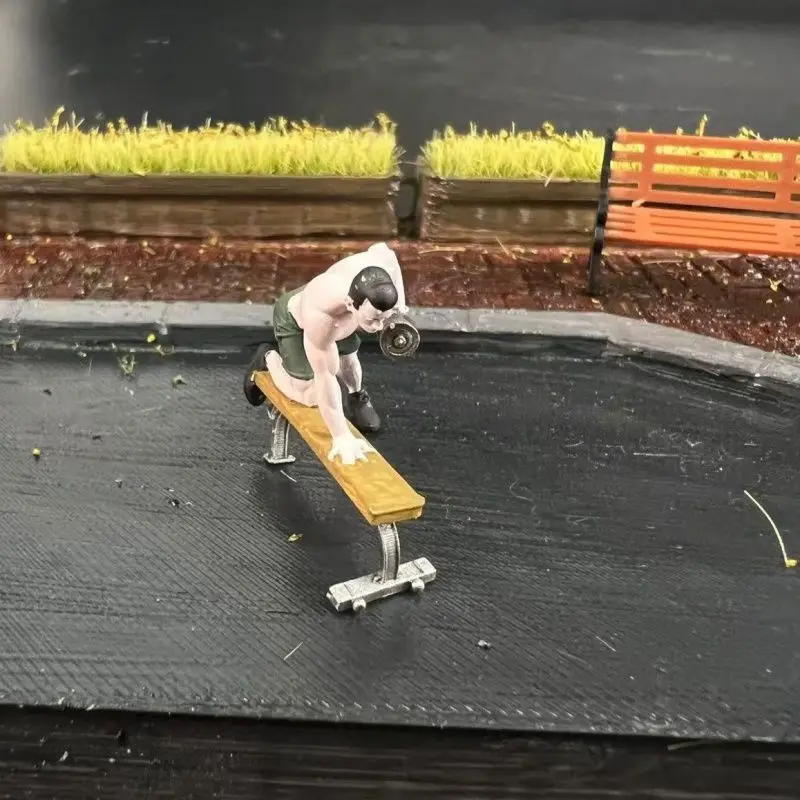 1/64 نموذج دمبل رياضي مصغر الشكل عرض المشهد ملحقات السيارة