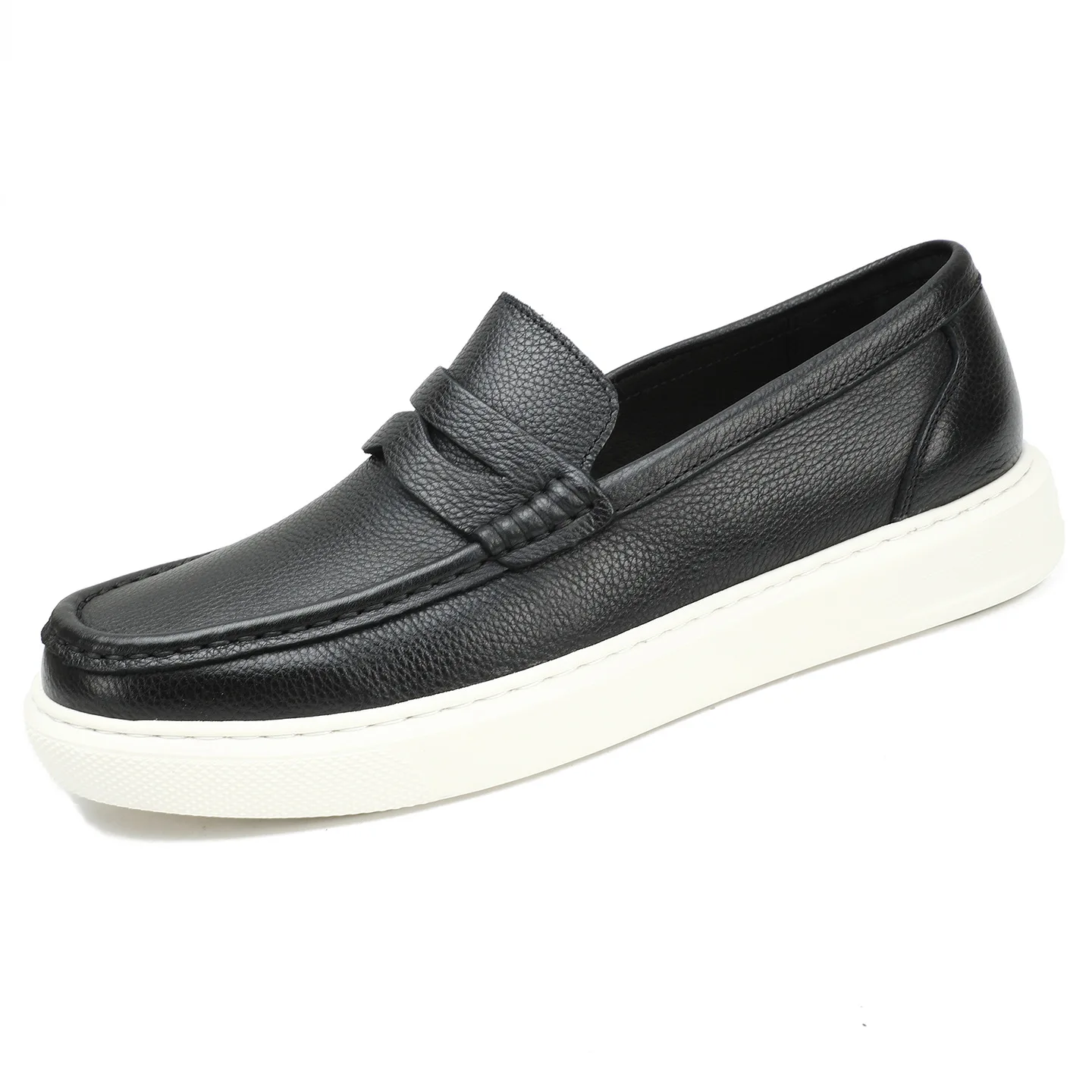 46 47 Large-size Lightweight Bottom New Style Genuine Leather Comfortable Online Men's Old Money Style Leather Shoes
