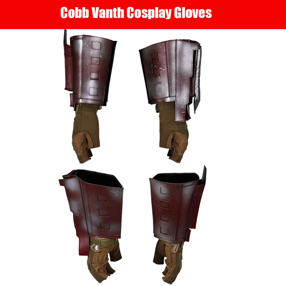 Movie Cobb Cos Vanth Cosplay Gloves Wristband Halloween Carnival Costume Accessories For Adult Men Male Fantasy Disguise Props