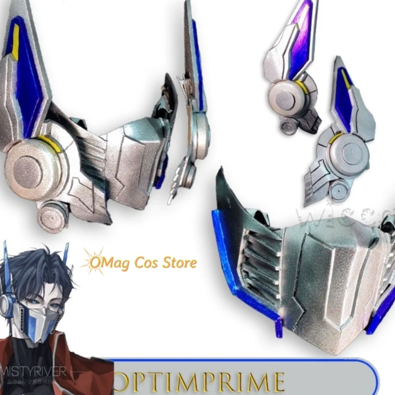 

Anime cosplay Transf Robot Mask Movie Cosplay Headwear Elastic Band Adjustable Mask Performance Female Mechanical disfraz mujer