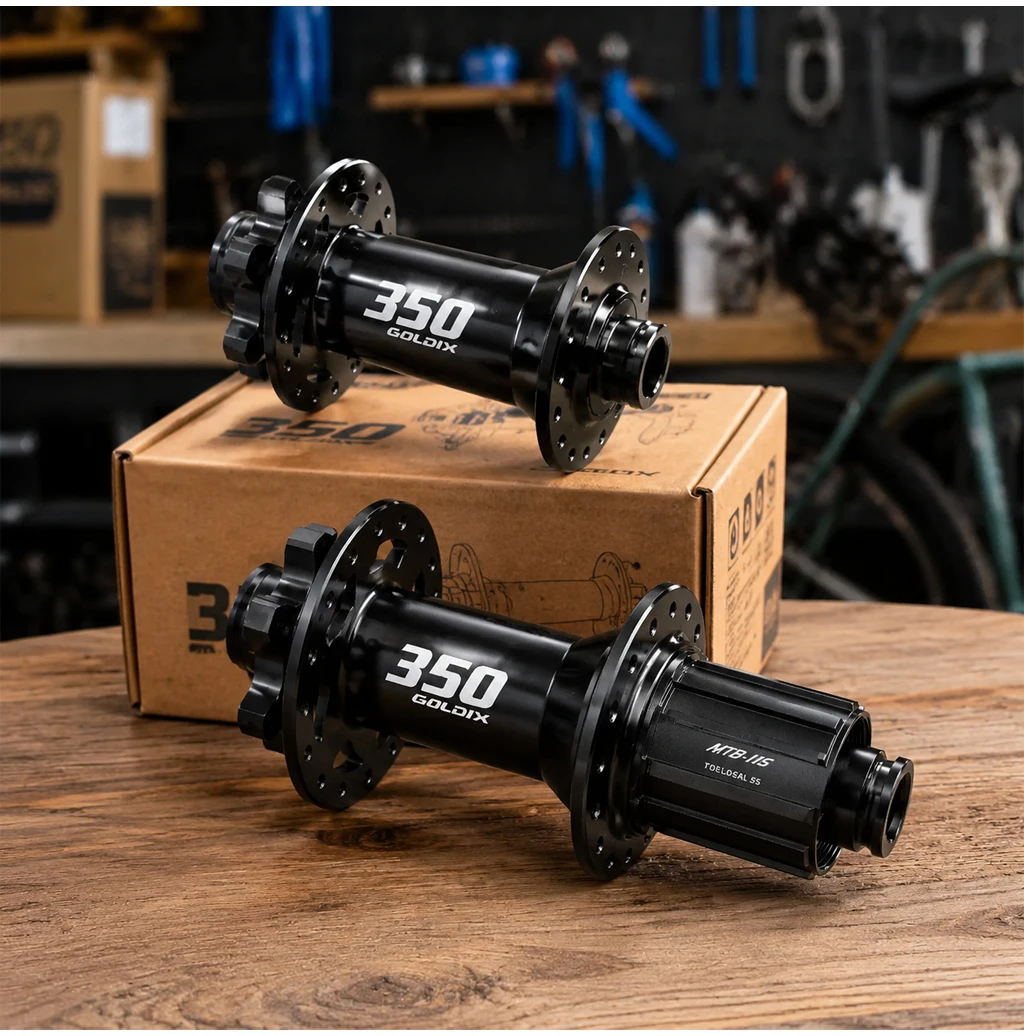 GOLDIX GDX350 32H Boost MTB Nabe J-Bend 36T Ratsche 6-Bolzen Scheibenbremse Abgedichtete Lager HG XD MS Vorder- und Hinterradnabe für Fahrräder – Detail 7