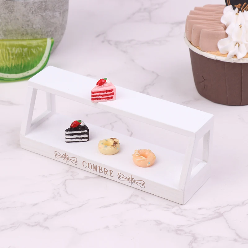 1/12 Dollhouse Miniature Cake Shelf Durable Eco-friendly Cake Stand For Kids DIY Decoration