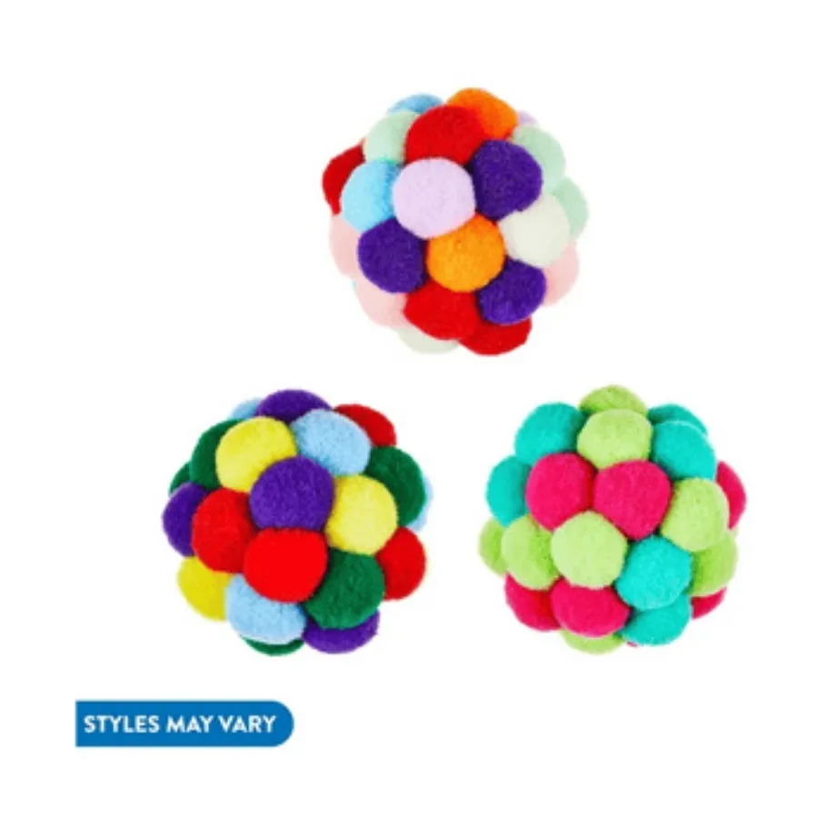 

Vibrant Life Pom Pom Cat Toy Assorted Colors
