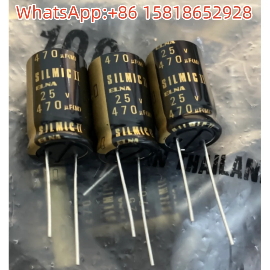 2pcs 470UF 25V Japan Elna capacitor 25V470UF Silmic II copper legs RFS brown god