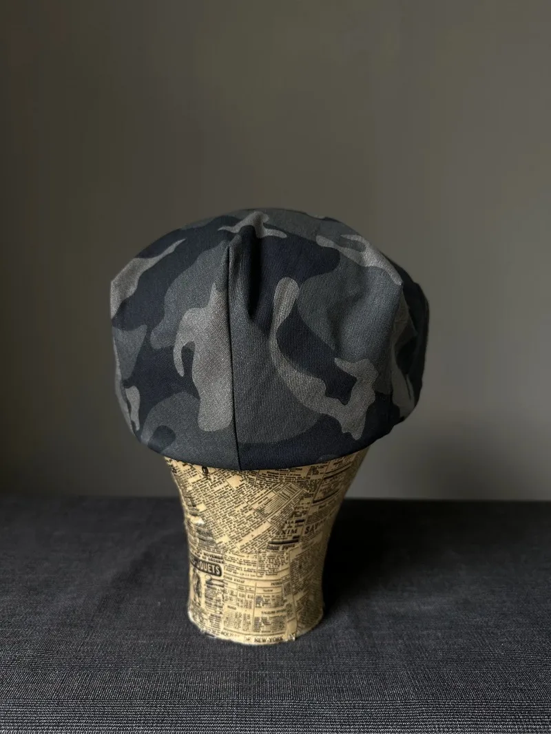 Men's Camouflage Forward Cap American Street Retro Metal Snapback Versatile Workwear Style Baseball Cap
