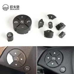 Left Right Car Steering Wheel Switch Control Button Cover Trim For Mercedes Benz C E GLK Class W204 X204 C180 C200 W207 W212