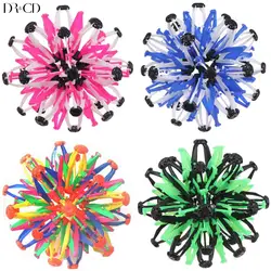 Hoberman Sphere Throwing Glowing Breathing Ball Retractable Anti Stress Ball Luminous Educational Toy Children Toys