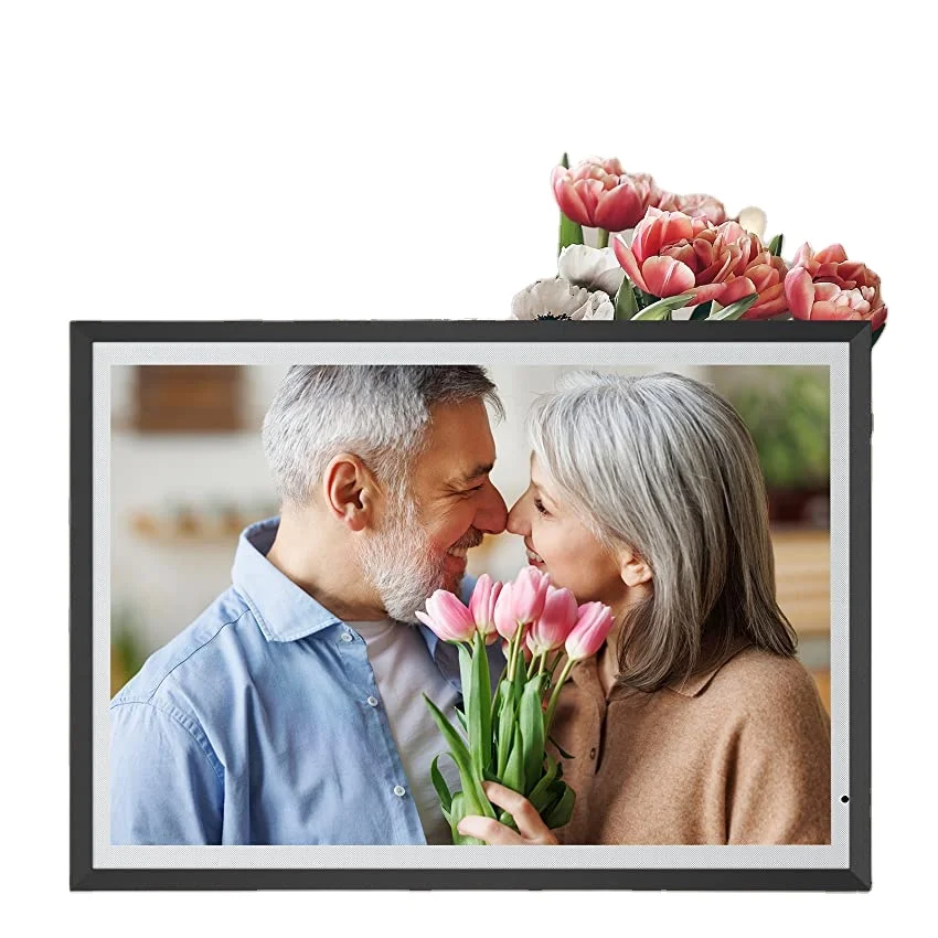 

Superlieur 15.6 Inch Digital Photo Frame Frameo 1080P Wi-Fi IPS Touch Screen 1+16GB Storage Auto-Rotate Portable Display