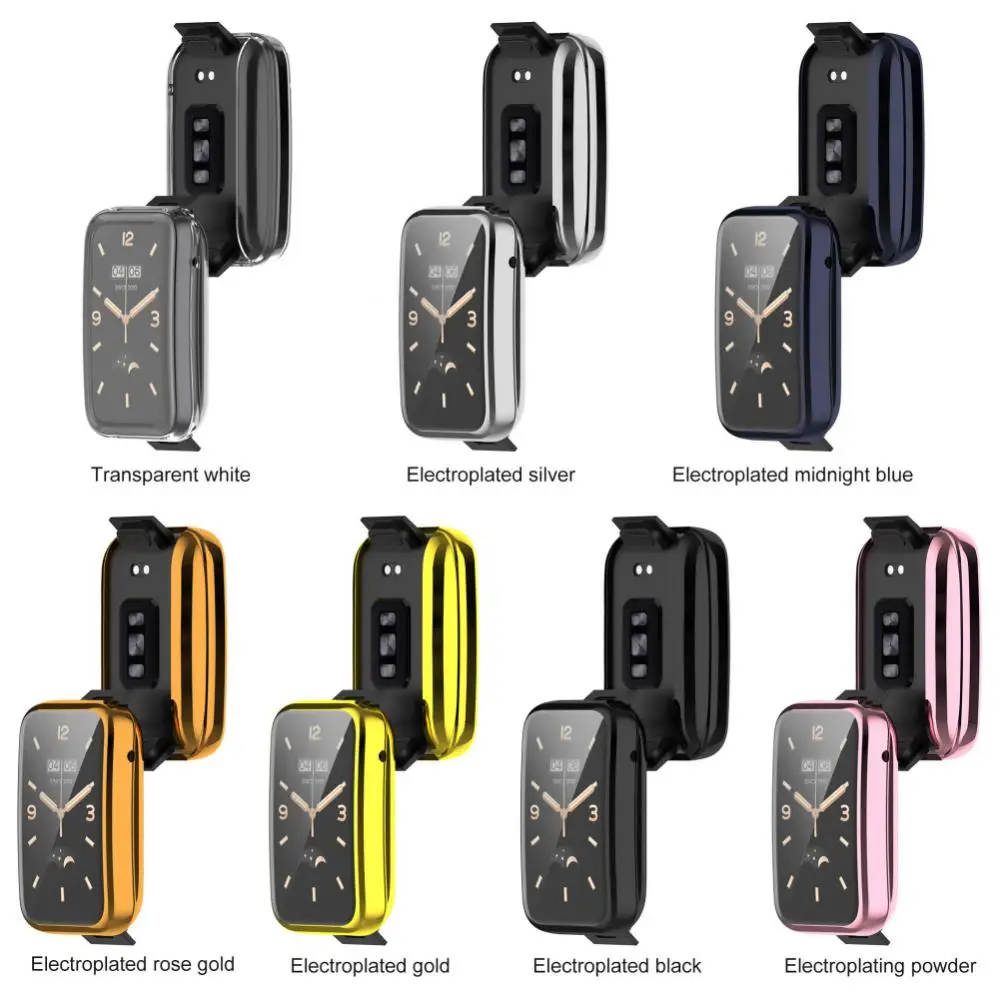 For Xiaomi Mi Band 7 Pro Full Cover PC Case+Glass For Xiaomi Mi Band 7Pro Screen Protector For Mi Band 7 Pro Protective Case