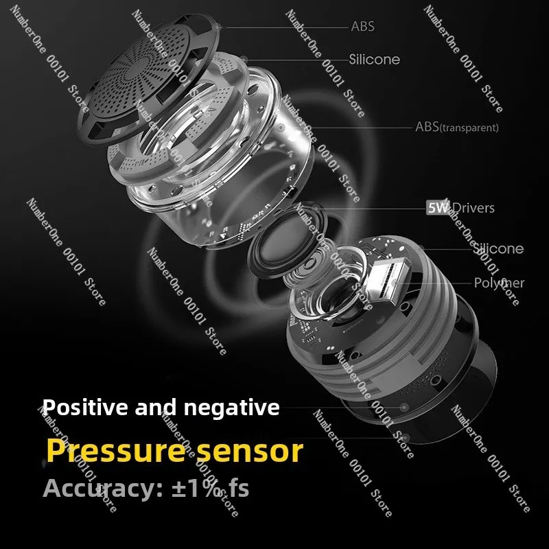 Digital Differential Pressure Gauge High Precision Pressure Tester For Positive Negative Differential Pressure