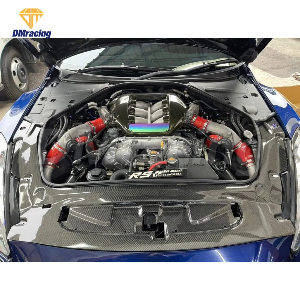 Garage Defend Style CarbonFiber Cooling Panel Engine Cover for Nissan Gtr R35 Bodykit