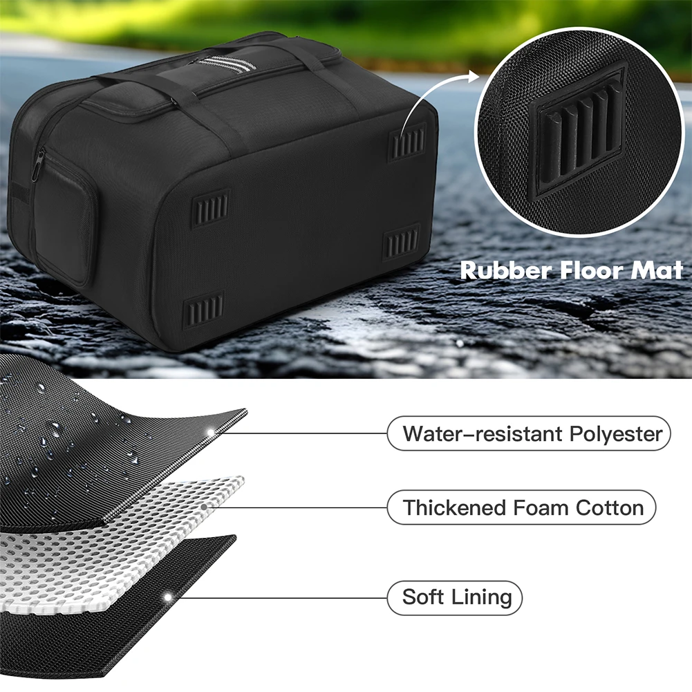 حقيبة حمل لمحطة الطاقة المحمولة DJI Power 1000 حقيبة تخزين للسفر مقاومة للماء مع حزام كتف ومقبض