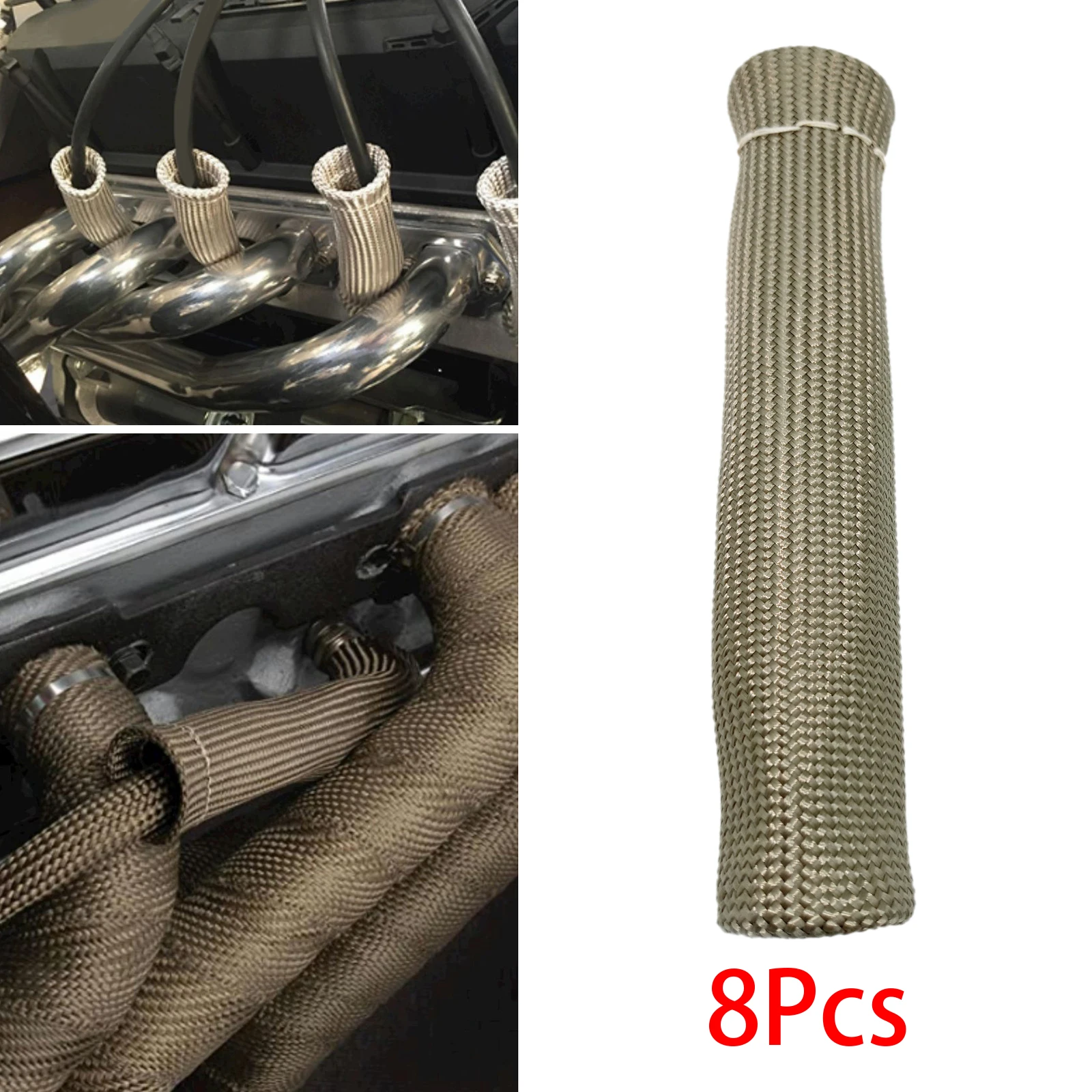 Candela Wire Boot Heat Shield Protector Sleeve Spark Plug Heat Sleeve Protection Cover sostituzione fibra di basalto