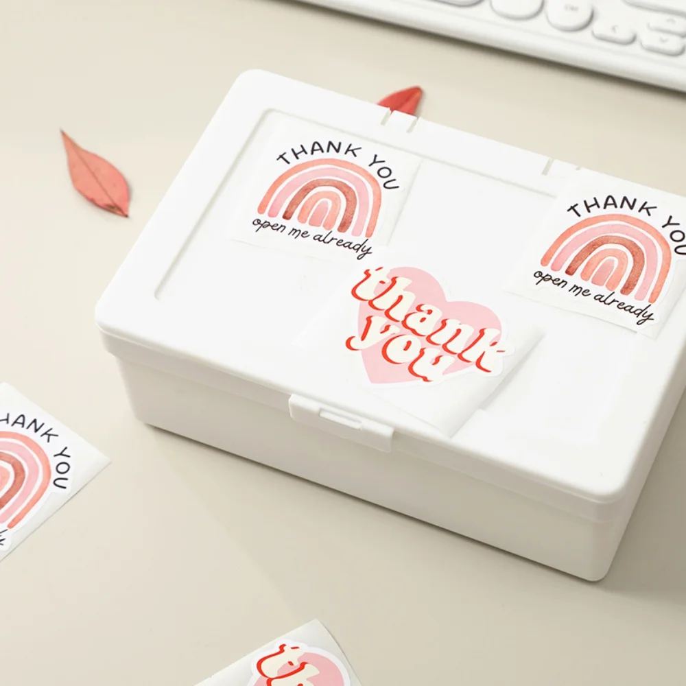 120 ورقة/لفة ملصقات شكرًا لك على شكل خاص، ملصقات تزيين للتغليف لبيع البيع بالتجزئة والبوتيكات والصناديق والمغلفات #2