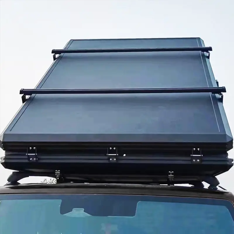 

Aluminum alloy triangle outdoor double driving outdoor camping hard shell roof tent