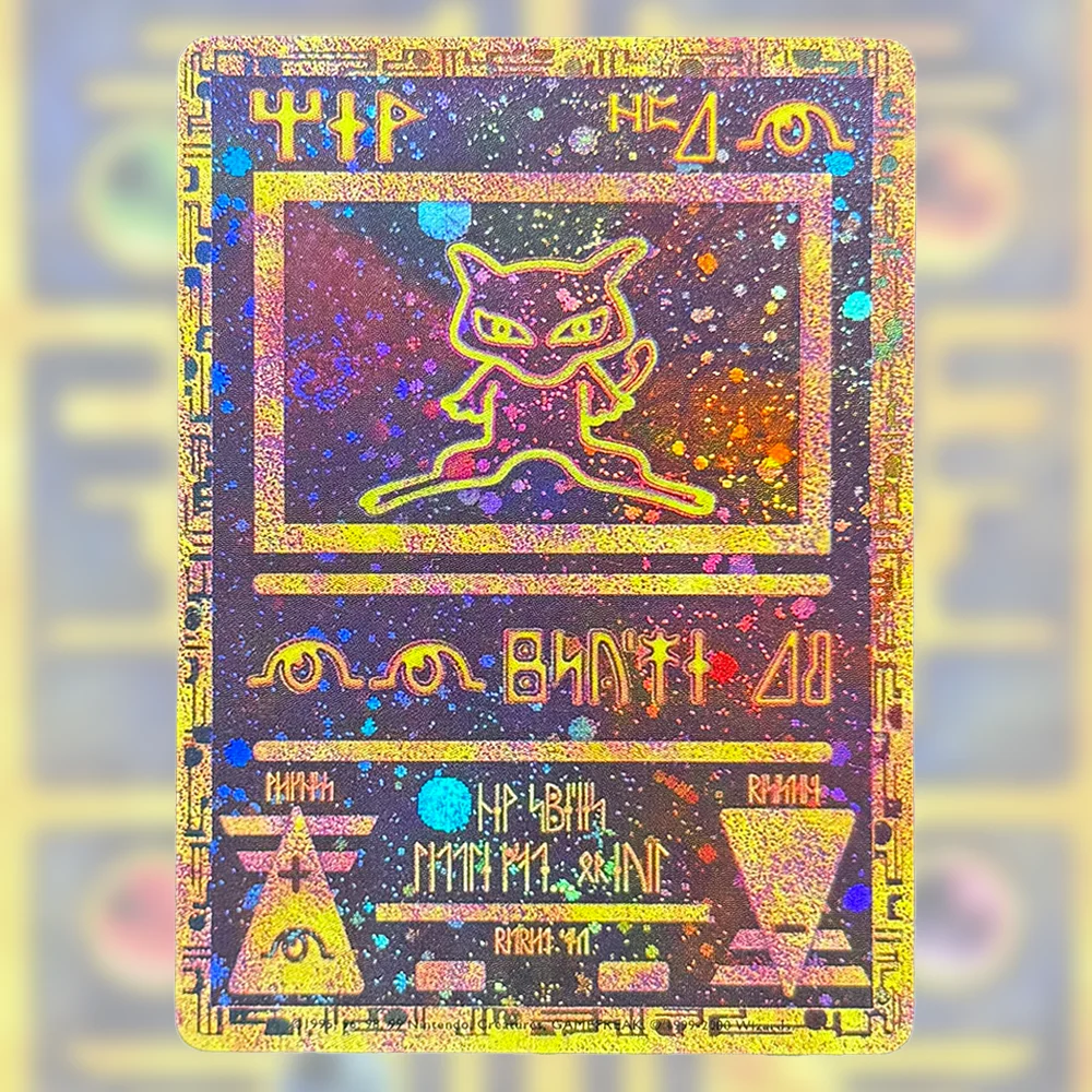 PTCG Proxy Card Mew Collection Card Ancient Times Double-Sided Color  Mew Classic Limited Anime PKM Cards Gift Toys