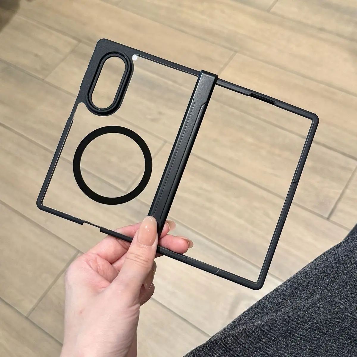 For Samsung Galaxy Z Fold 8 Wide Case New Hard Matte Clear For Magsafe Magnetic Anti Fall Protect Cover For Galaxy z fold8 Shell