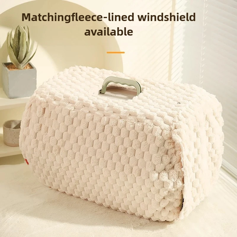 

Pet Aviation Box Warm Cover Winter Windproof Autumn Air Box Cover Puppy Travel Outer Universal Covers Flannel Dog Supplies