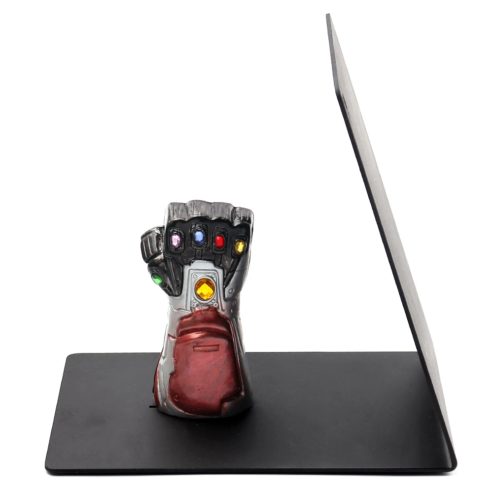 Marvel Movies The Avengers Bookrack Creative Fist Infinity Thanos Gauntlet Glove Bottle Opener Metal Bookends BookShelf Gifts