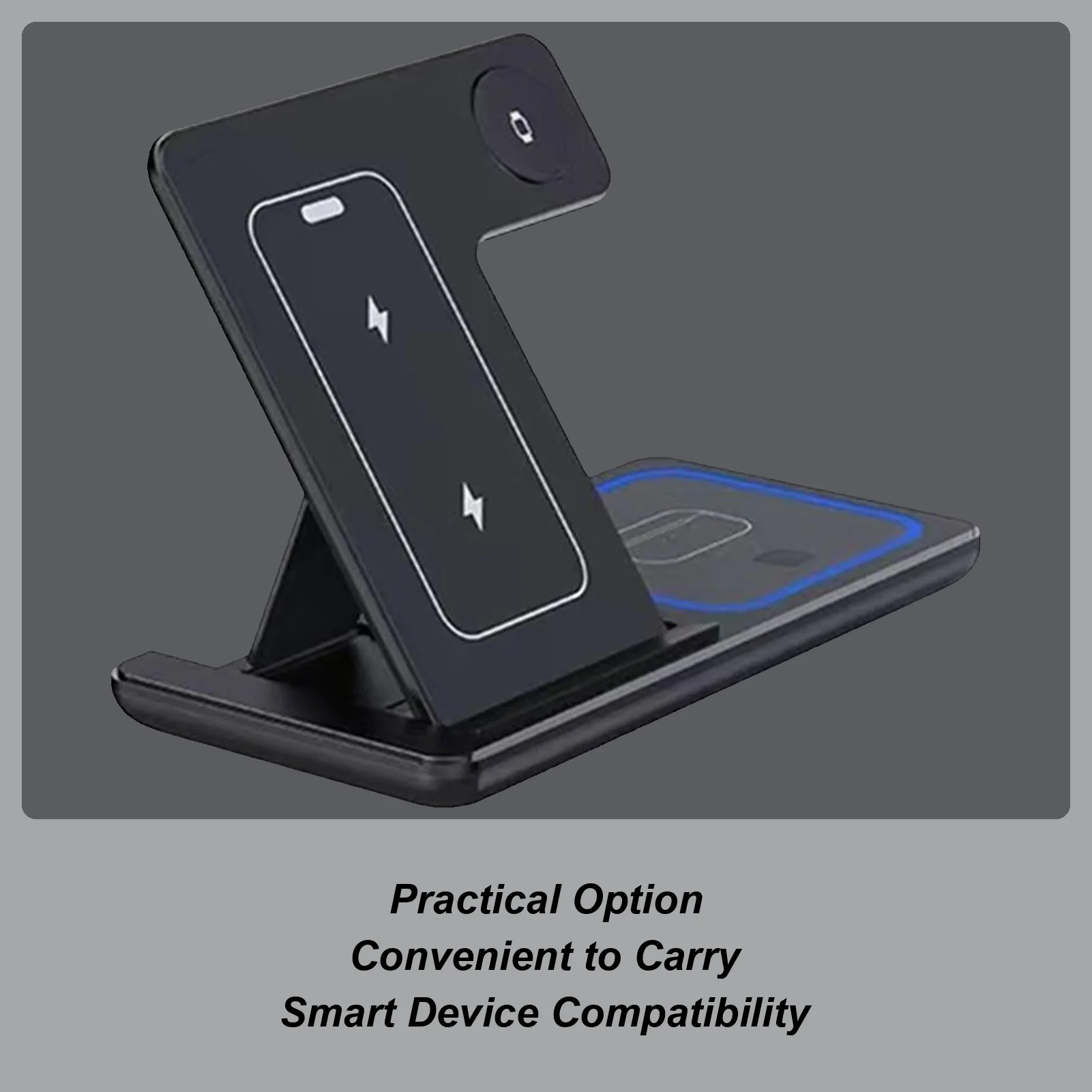 

Wireless Charging Station Wireless Charging Station For Devices 15w Dock Stand Pad For Multiple Devices Mobile Earphones Travel