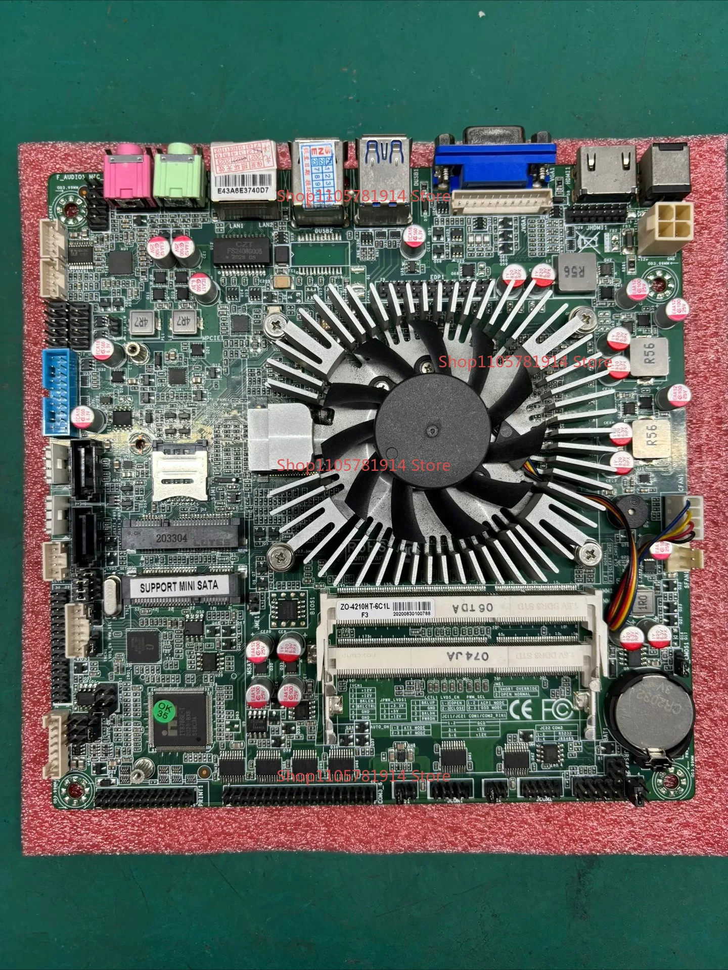 For X86 Industrial Computer Main Board ZO-I5-4210H T-6C1L, Dual Card Slot Main Board, Stable Performance